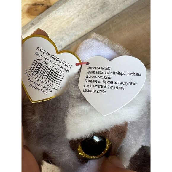Super Cute! Ty‎ Beanie Baby Bandit The Raccoon 6" - Picture 10 of 11